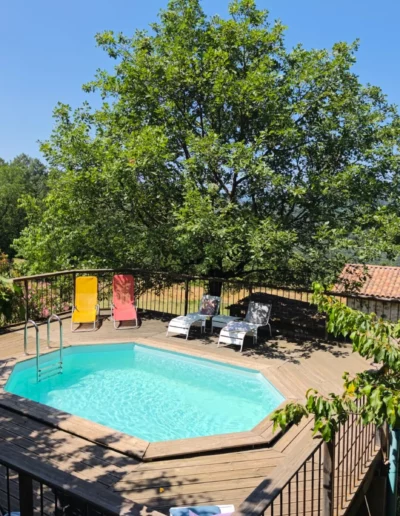 Piscine panoramique Ardeche
