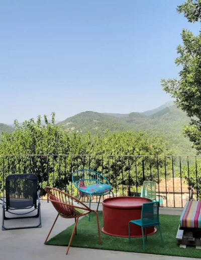 Terrasse panoramique location saisonnière